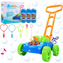 Load image into Gallery viewer, Automatic Bubble Mower Outdoor Toddler Toys for Backyard with Music, Baby Walker