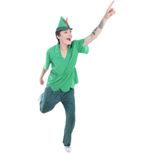 Load image into Gallery viewer, Unisex Peter Pan Cosplay Costume Green Color Costume Adult (Large)