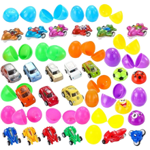 Load image into Gallery viewer, 24 Pcs 2.25" Prefilled Eggs Various Pull Back Vehicles & Friction Vehicles