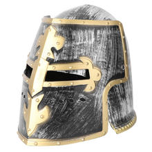 Load image into Gallery viewer, Medieval Viking Warrior Hinged Helmet Knight Dark Ages Cosplay Templar Adult