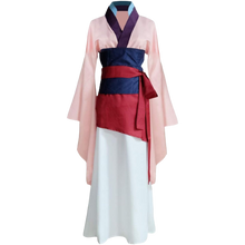 Load image into Gallery viewer, Princess Mulan Costume Dress Chinese Heroine Party Ball Gown (S, Pink)