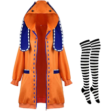 Load image into Gallery viewer, Han shan Runa Yomozuki Cosplay Costume Orange with with Ears Twin XS