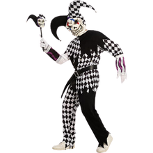 Load image into Gallery viewer, Halloween Evil Jester Clown Kids Costume with Mask Scary Clown Costume L 10-12