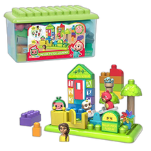 Load image into Gallery viewer, Patch Academy 53 Large Building Blocks Includes 6 Character Figures by Just Play