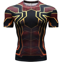 Load image into Gallery viewer, Super-Hero Compression Sports Elastic T-Shirt Quick-Drying short Sleeve M