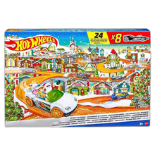 Load image into Gallery viewer, Hot Wheels 2023 Advent Calendar 8 Hot Wheels Cars & 16 Accessories & Playmat Box