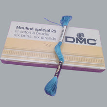 Load image into Gallery viewer, DMC 597 Floss Blue Lot - 12 Skeins Embroidery Thread Pack NEW