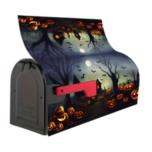 Load image into Gallery viewer, 1pc, Happy Halloween Mailbox Cover Standard Size Letter Post Box Mailwrap