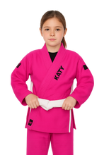 Load image into Gallery viewer, Kids' Essential Pink Brazilian Jiu Jitsu BJJ Gi COO & White Belt