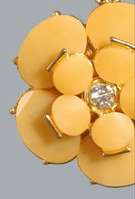 Load image into Gallery viewer, Natasha Gold Floral Rhinestone Statement Necklace.”