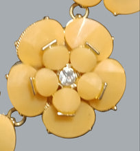 Load image into Gallery viewer, Natasha Gold Floral Rhinestone Statement Necklace.”