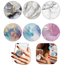 Load image into Gallery viewer, 4 Pack Foldable Phone Stands Finger Grip Holders, Marble Pattern, Random Colors