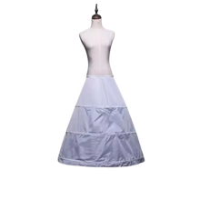 Load image into Gallery viewer, Elegant White 3-Hoop Petticoat for Gowns Polyester Nylon Wedding Dresses Formal
