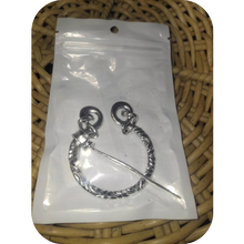 Load image into Gallery viewer, Viking Medieval Silvery Metal Cloak Shawl Brooch Pin 2.5"