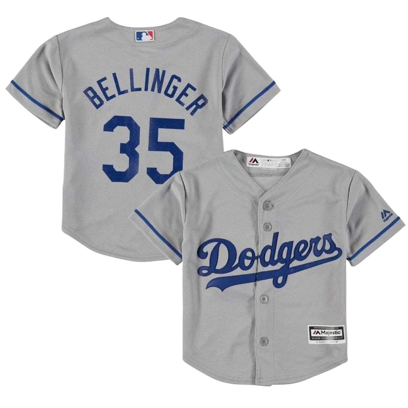 Cody Bellinger Los Angeles Dodgers Gray Youth Lg14-16 Cool Base Replica Jersey