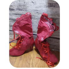 Load image into Gallery viewer, Victorian Red Mid-Calf Boots Women Winter Boots 9.5 (41)