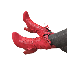 Load image into Gallery viewer, Victorian Red Mid-Calf Boots Women Winter Boots 9.5 (41)