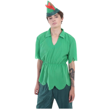 Load image into Gallery viewer, Unisex Peter Pan Cosplay Costume Green Color Costume Adult (Large)