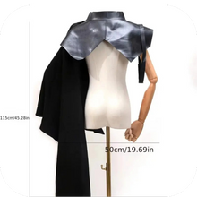 Load image into Gallery viewer, Medieval Black Cape Armor Party Dress Costume And Accessories