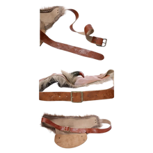 Load image into Gallery viewer, PU Leather Shoulder Amour Medieval Viking Cosplay Costume Brown Left