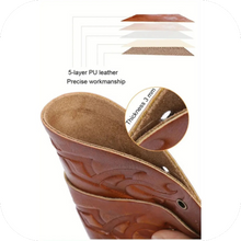 Load image into Gallery viewer, PU Leather Shoulder Amour Medieval Viking Cosplay Costume Brown Left