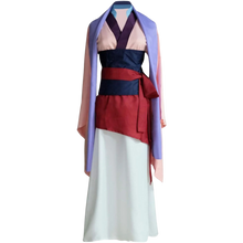 Load image into Gallery viewer, Princess Mulan Costume Dress Chinese Heroine Party Ball Gown (S, Pink)