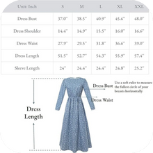 Load image into Gallery viewer, Pioneer Prairie Colonial Costume Trek Dress, Navy Blue-suit, Medium