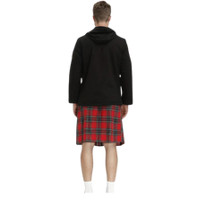 Load image into Gallery viewer, Plaid Pleated Skirt Scottish Short Skirt Traditional Kilt Red / XL(36)