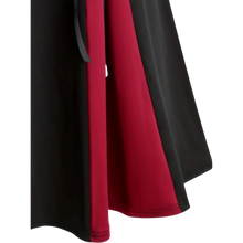 Load image into Gallery viewer, Pleated Tie Front Skirt Casual High Waist Skirt Women's Clothing Burgundy XXL 14