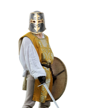 Load image into Gallery viewer, Medieval Viking Warrior Hinged Helmet Knight Dark Ages Cosplay Templar Adult