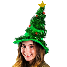 Load image into Gallery viewer, Christmas Hats Elf & Reindeer Antler Headband Christmas Tree Hat 3 Holiday Hats
