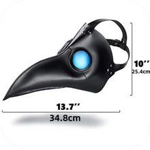 Load image into Gallery viewer, Steampunk Plague Doctor Mask PU Leather Halloween Costume Accessory for Parties