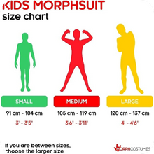 Load image into Gallery viewer, Morph Glow In The Dark Skeleton Costume For Kids Unisex Halloween Costume Large