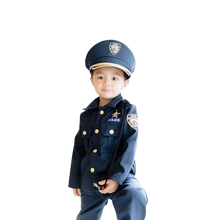 Load image into Gallery viewer, Police Costume Kids Police Officer Costume Cop Uniform Set With Accessories 4T