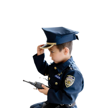 Load image into Gallery viewer, Police Costume Kids Police Officer Costume Cop Uniform Set With Accessories 4T