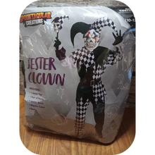 Load image into Gallery viewer, Halloween Evil Jester Clown Kids Costume with Mask Scary Clown Costume L 10-12