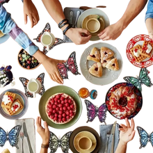 Load image into Gallery viewer, 10pcs Butterfly Diamond Painting Coasters Kit Round Diamond Shaped With Holder