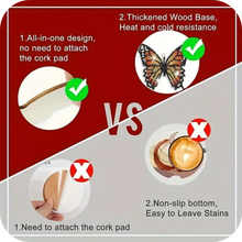 Load image into Gallery viewer, 10pcs Butterfly Diamond Painting Coasters Kit Round Diamond Shaped With Holder