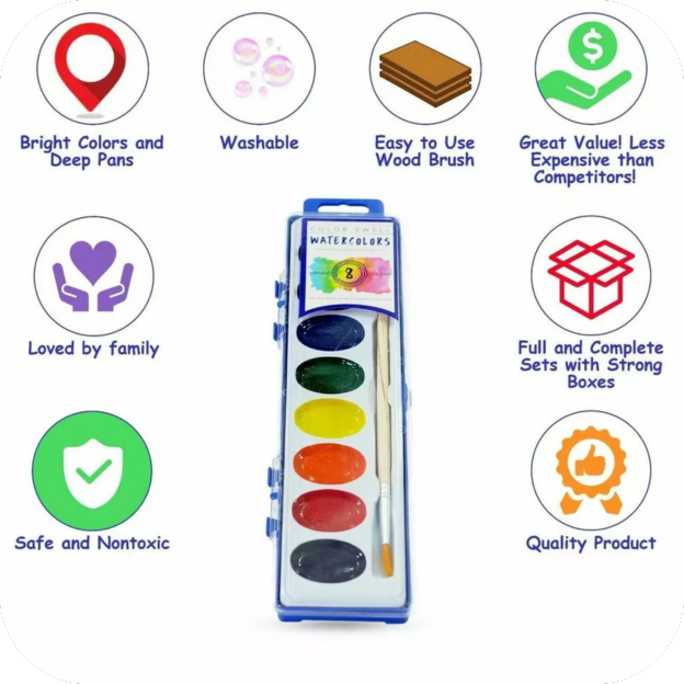 3D wooden coloring model Merry-go-round + BONUS PAINT