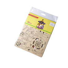 Load image into Gallery viewer, 3D wooden coloring model Merry-go-round + BONUS PAINT