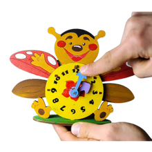 Load image into Gallery viewer, 3D Puzzle Kids Clock DIY Mechanical Wooden Puzzle + Bonus Paint