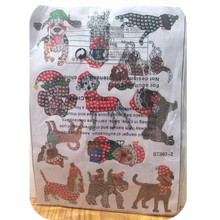 Load image into Gallery viewer, 23pcs DIY Rhinestone Painting Stickers Handcraft Stickers Christmas Puppy Round
