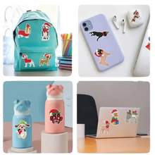 Load image into Gallery viewer, 23pcs DIY Rhinestone Painting Stickers Handcraft Stickers Christmas Puppy Round