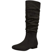Load image into Gallery viewer, BLVD Black Knee High Pull On Fall Weather Boots Size 11 M US