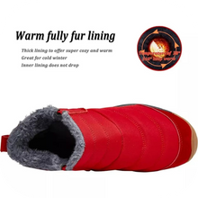 Load image into Gallery viewer, Snow Boots Warm Ankle Booties Anti-Slip Waterproof Shoes Slip On Sneakers 8 Red