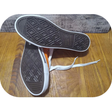 Load image into Gallery viewer, Low Top Cap Toe Women Sneakers Tennis Canvas Casual Shoes Flats Orange Size 11