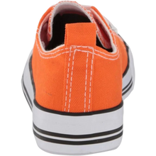 Load image into Gallery viewer, Low Top Cap Toe Women Sneakers Tennis Canvas Casual Shoes Flats Orange Size 11