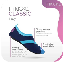 Load image into Gallery viewer, FITKICKS Classic Collection Active Women's Footwear Foldable Shoes Navy V2 Small