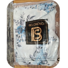 Load image into Gallery viewer, Belongsci Blue Floral Print White Blouse Size M