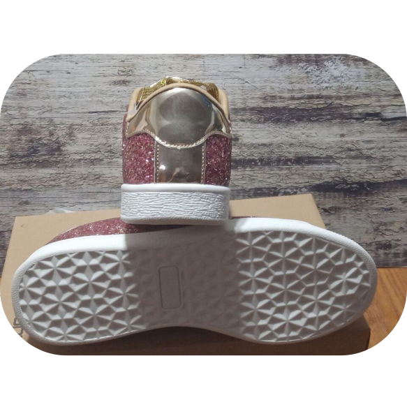 Glitter Sneakers Lace up Fashion Sneakers Sparkly Women Shoes 10 B(M) US Gold